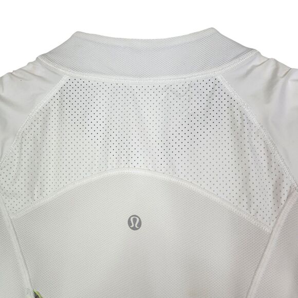 LULULEMON Vest Womens 8 White Presta Vest Reflective Pockets Lightweight Running - Picture 8 of 10